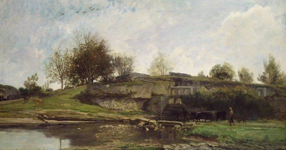why did charles francois daubigny paint the lock at optevoz