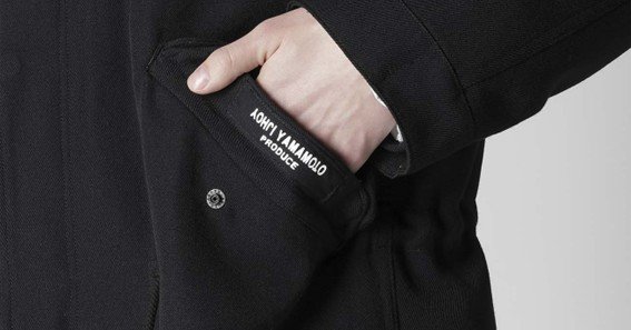 yohji yamamoto 23aw army gabardine w-taping coat